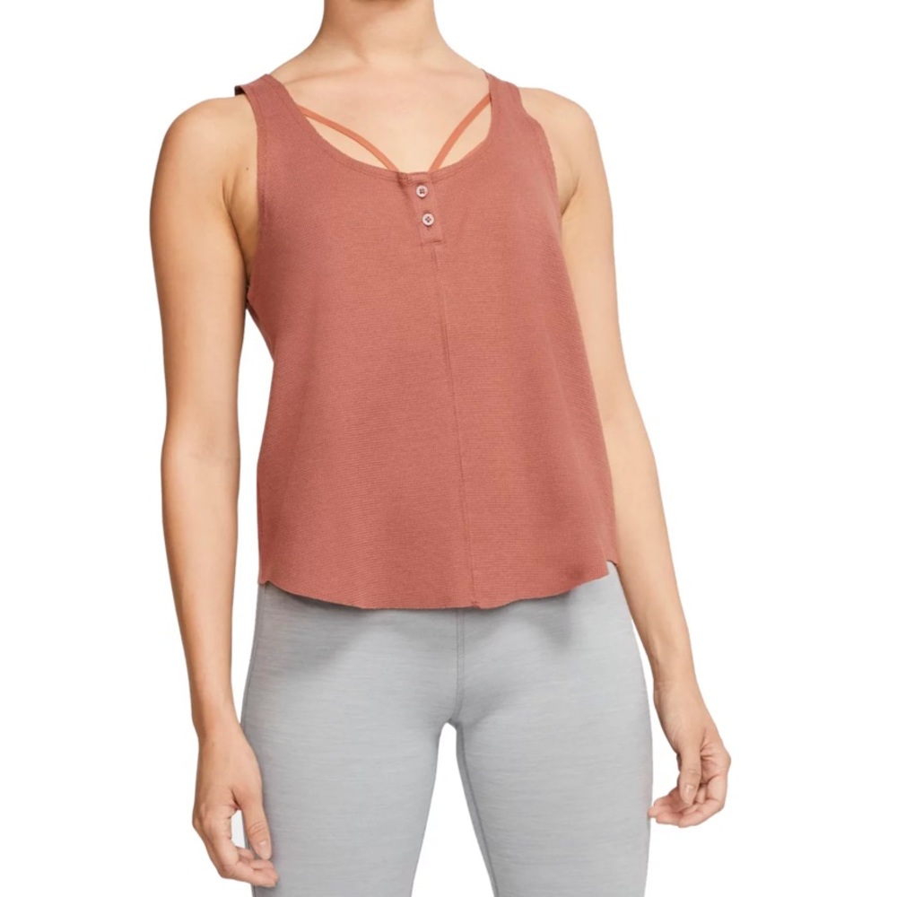 NIKE Yoga Henley Tank Top